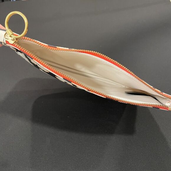 ~ Rare FOSSIL Bag Zip Clutch Daisy Floral Makeup Cosmetics Mod Pattern Pouch - Picture 6 of 11